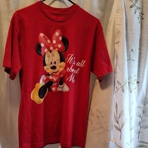 Red Minnie Mouse Kids T-Shirt